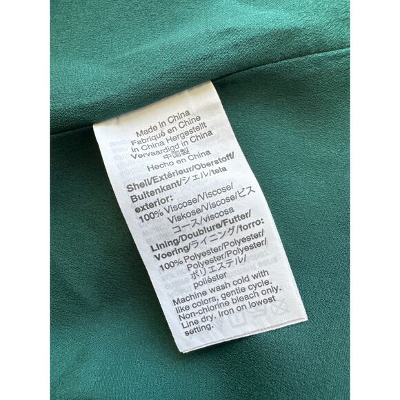 J. Crew Jacquard Floral Dot A line Shift Dress in Dark Spruce Green size 10 - Picture 9 of 11